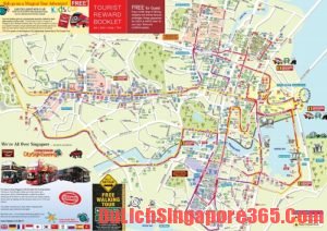 Bản đồ du lịch xe bus tại Singapore thuận tiện nhất.